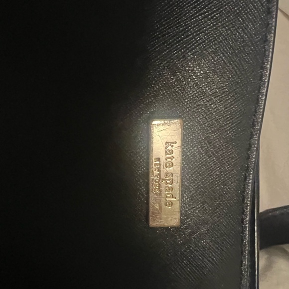 Kate Spade Black Shoulder Bag with Gold Accents - Picture 3 of 9